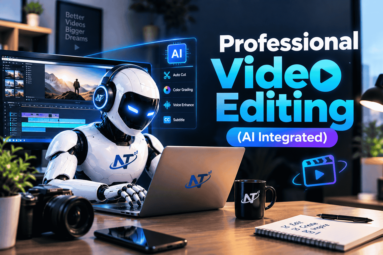 Professional Video Editing (AI integrated)